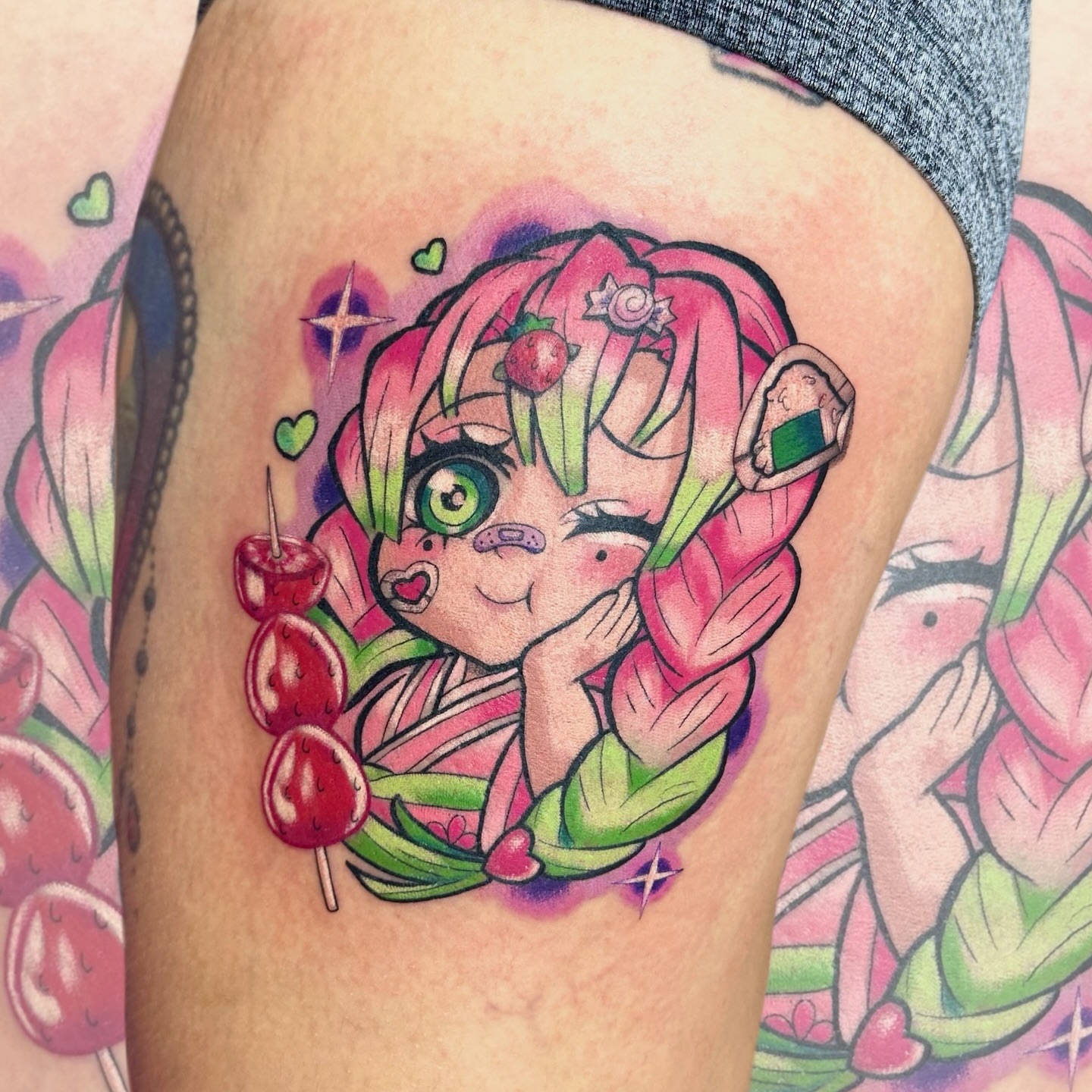 Tattoo by @phantom.tats — anime, illustrative