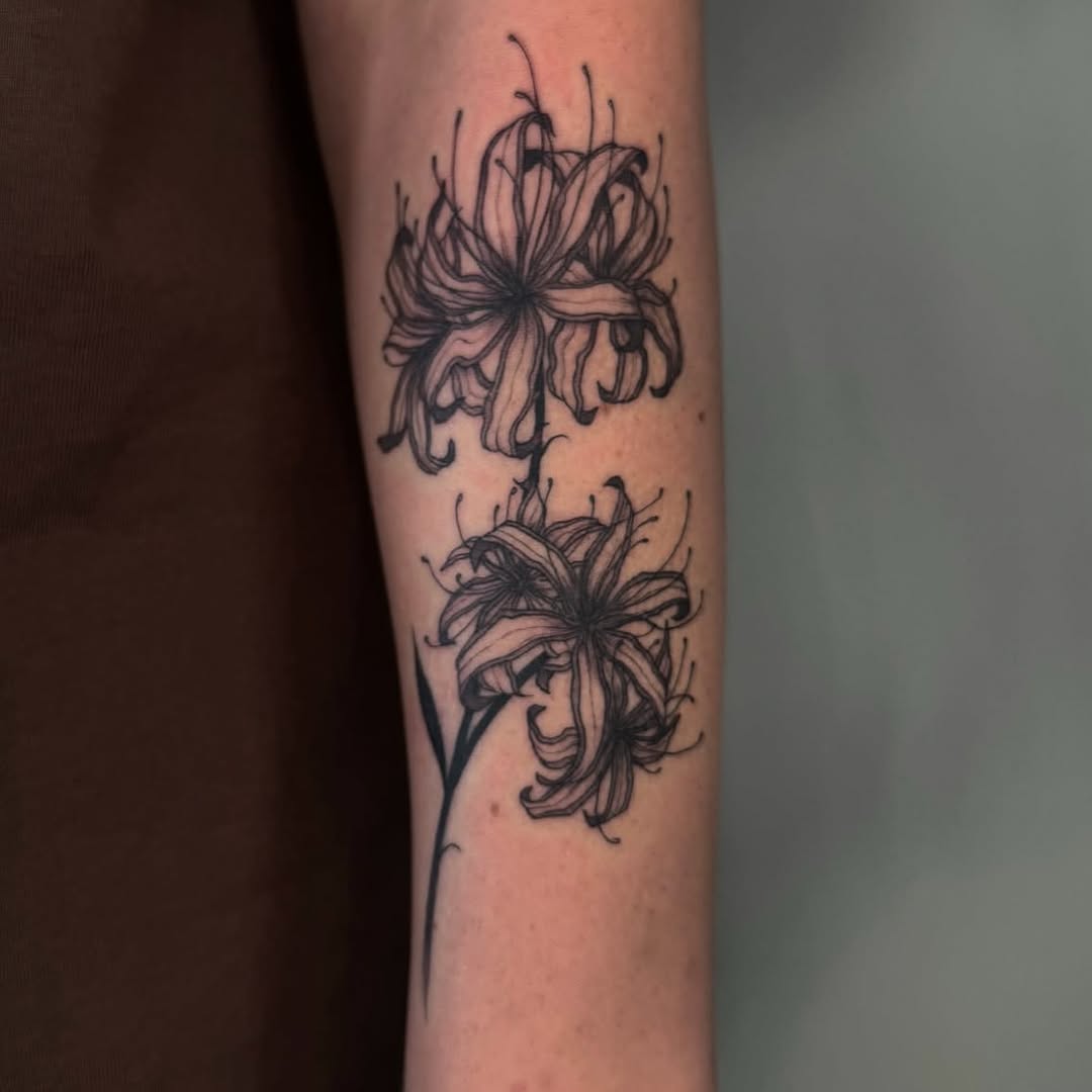 Tattoo by @sabrinawu_tattoo โ fine_line, black_and_grey