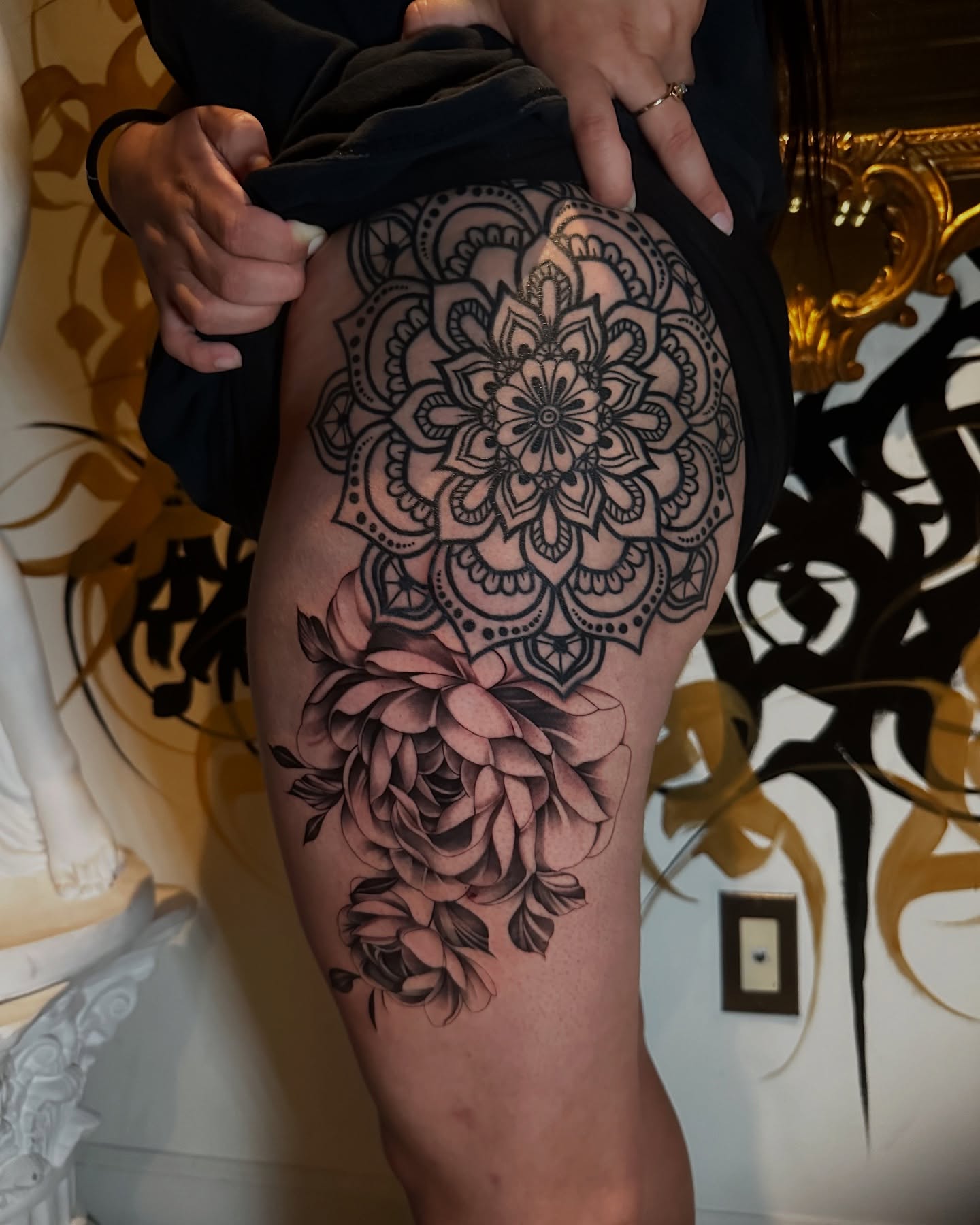 Tattoo by @geo_tatt2 — black_and_grey, realism