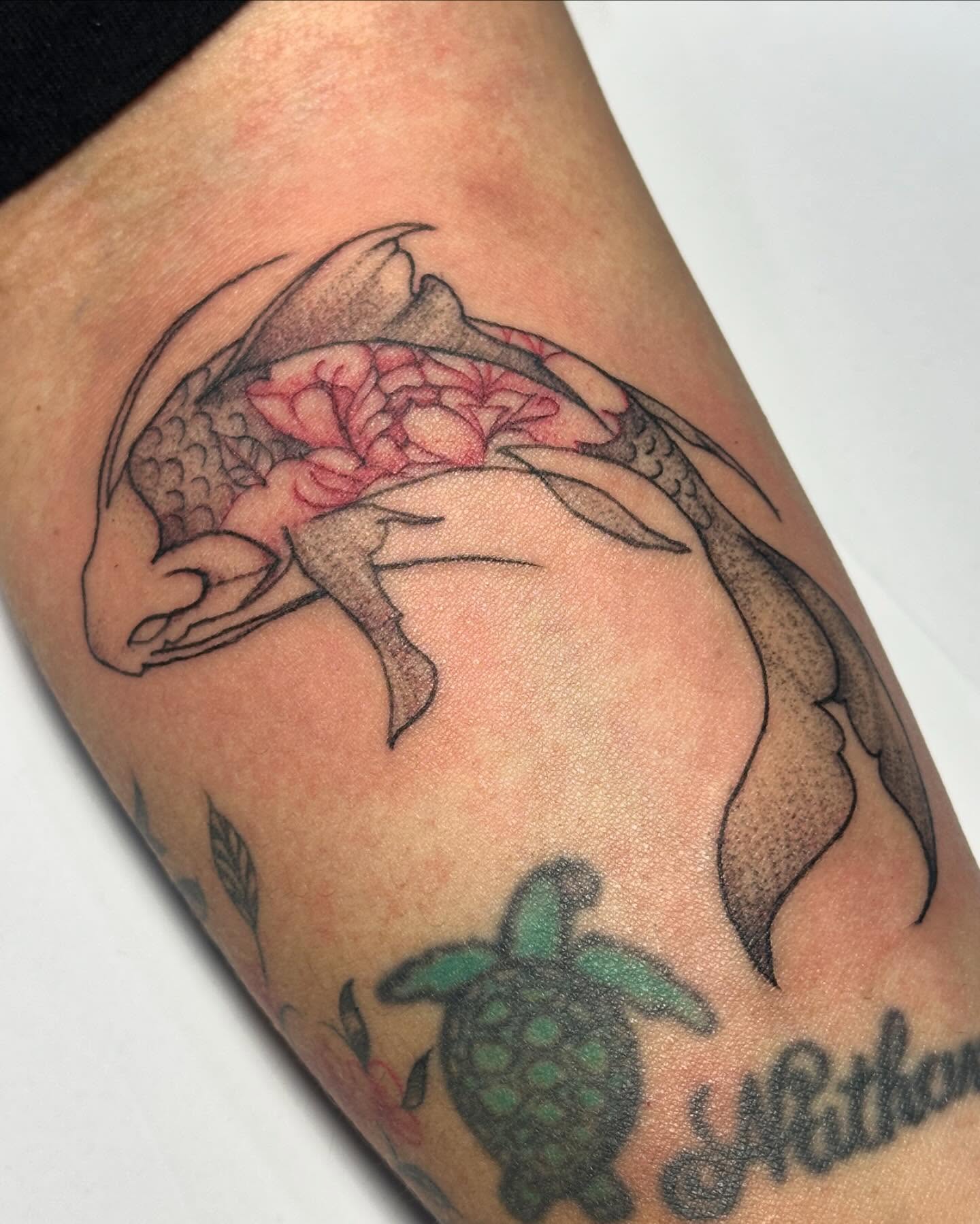 Tattoo by @vileinkzz โ dotwork, realism