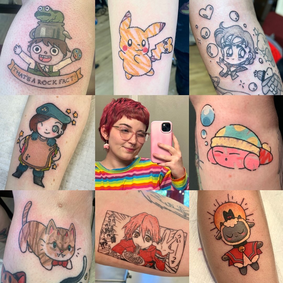 Tattoo by @rilakkaya — anime
