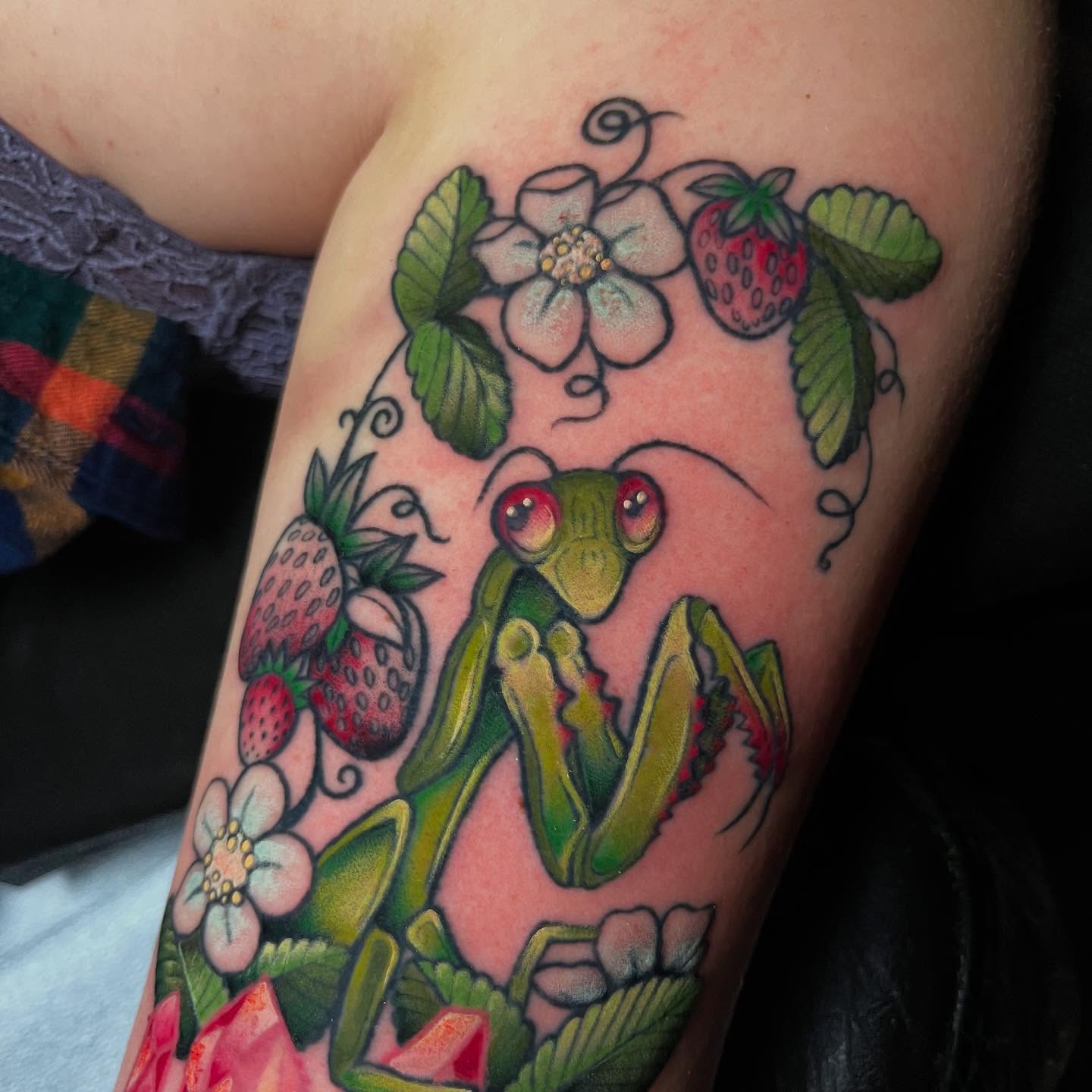 Tattoo by @rarepandatats — american_traditional, dotwork