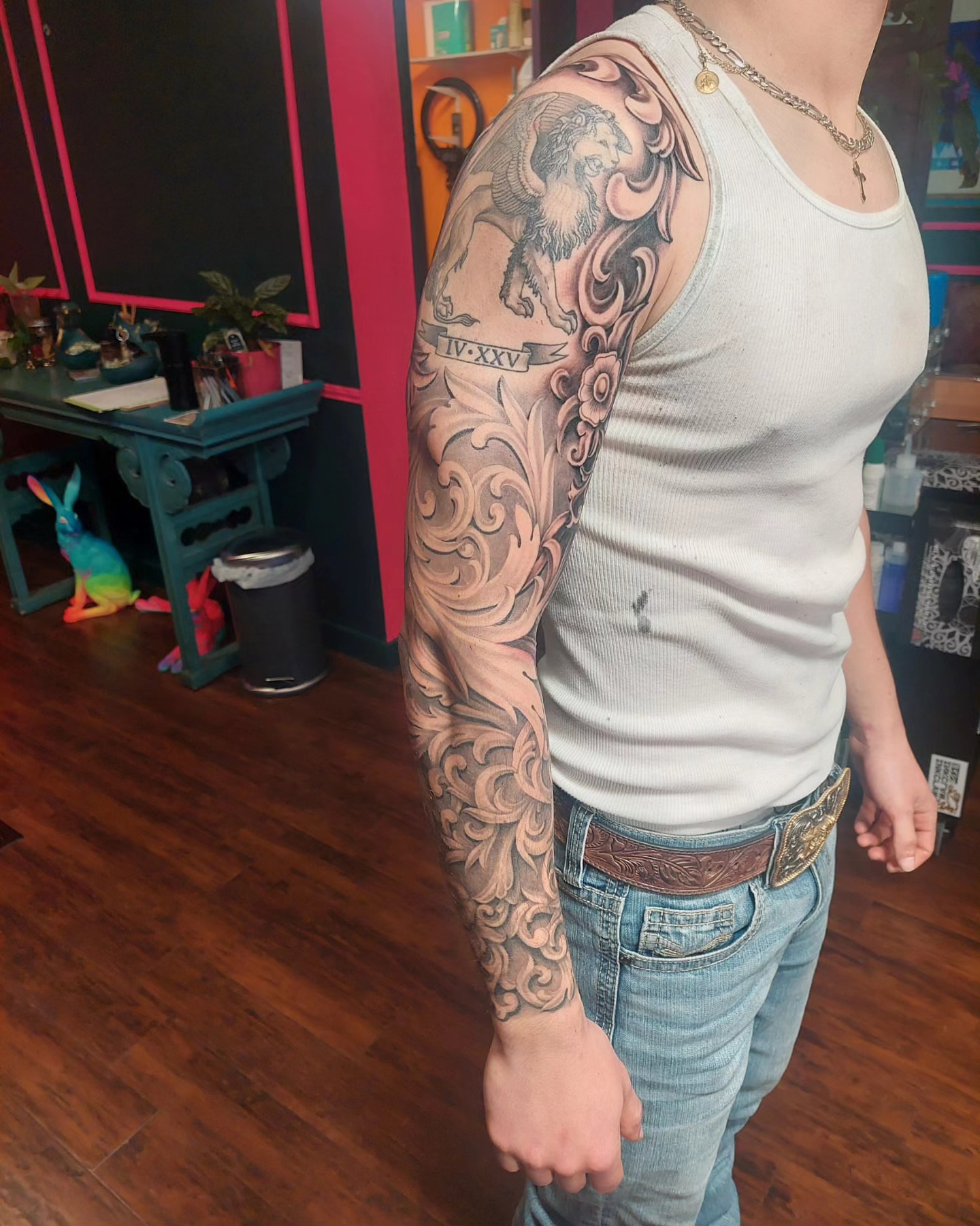 Tattoo by @daniwilsonart — black_and_grey, tribal