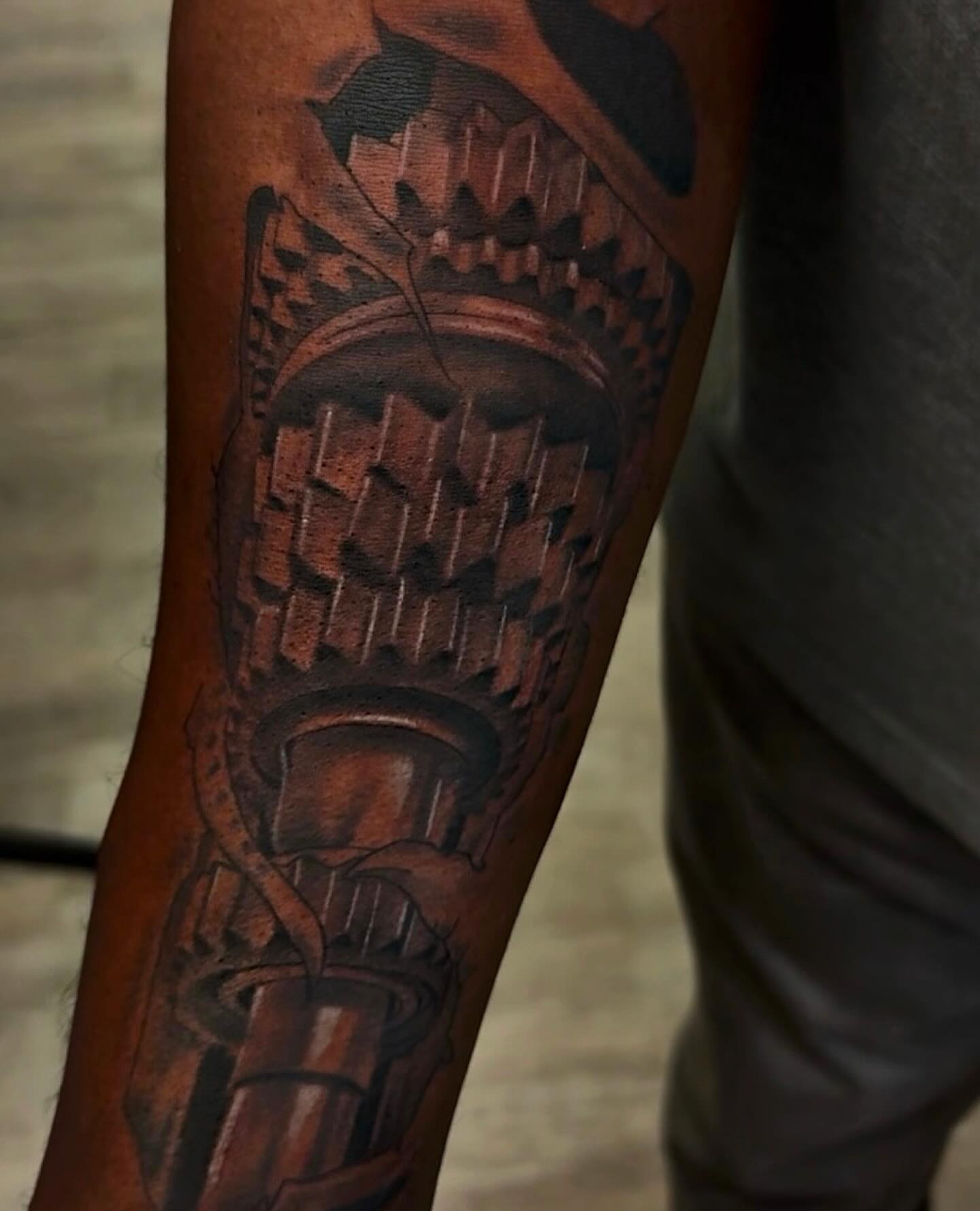 Tattoo by @amandoom — geometric, black_and_grey