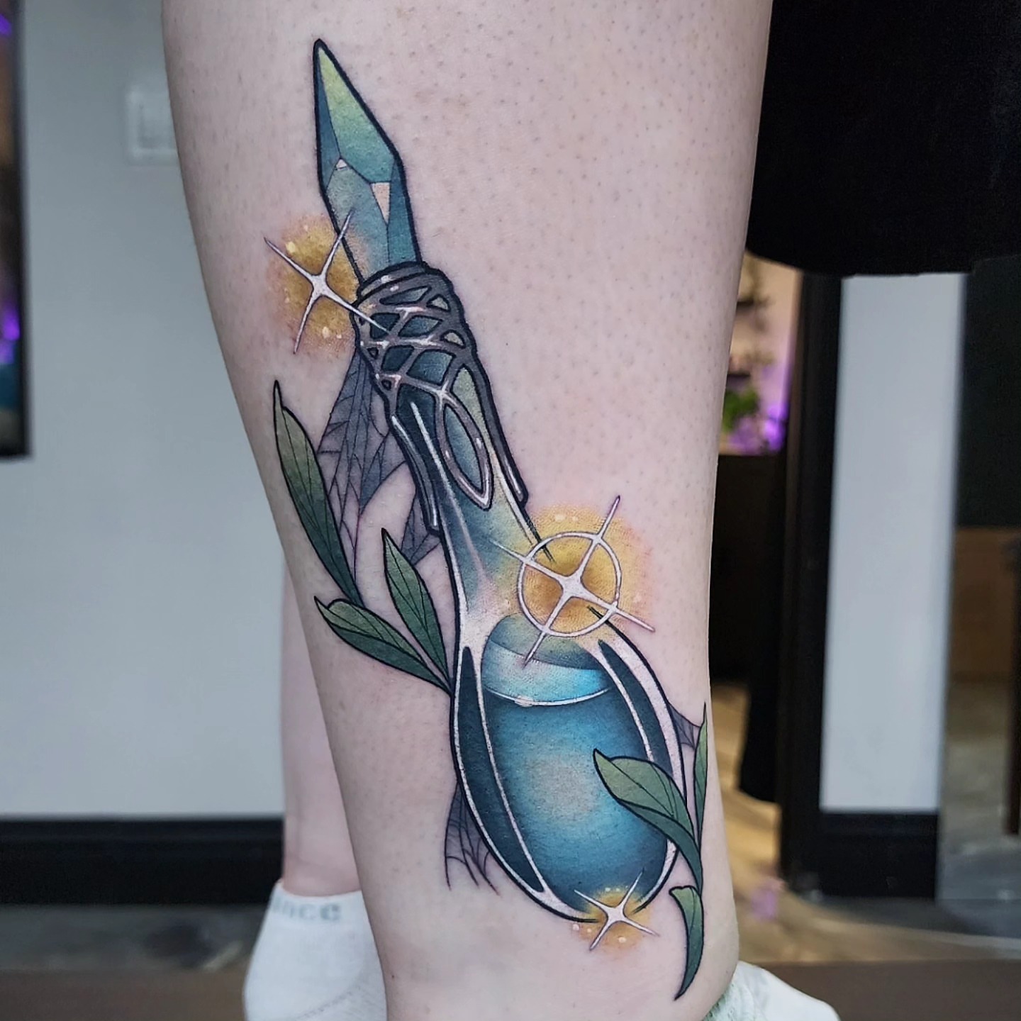 Tattoo by @joannanguyenart — geometric, dotwork