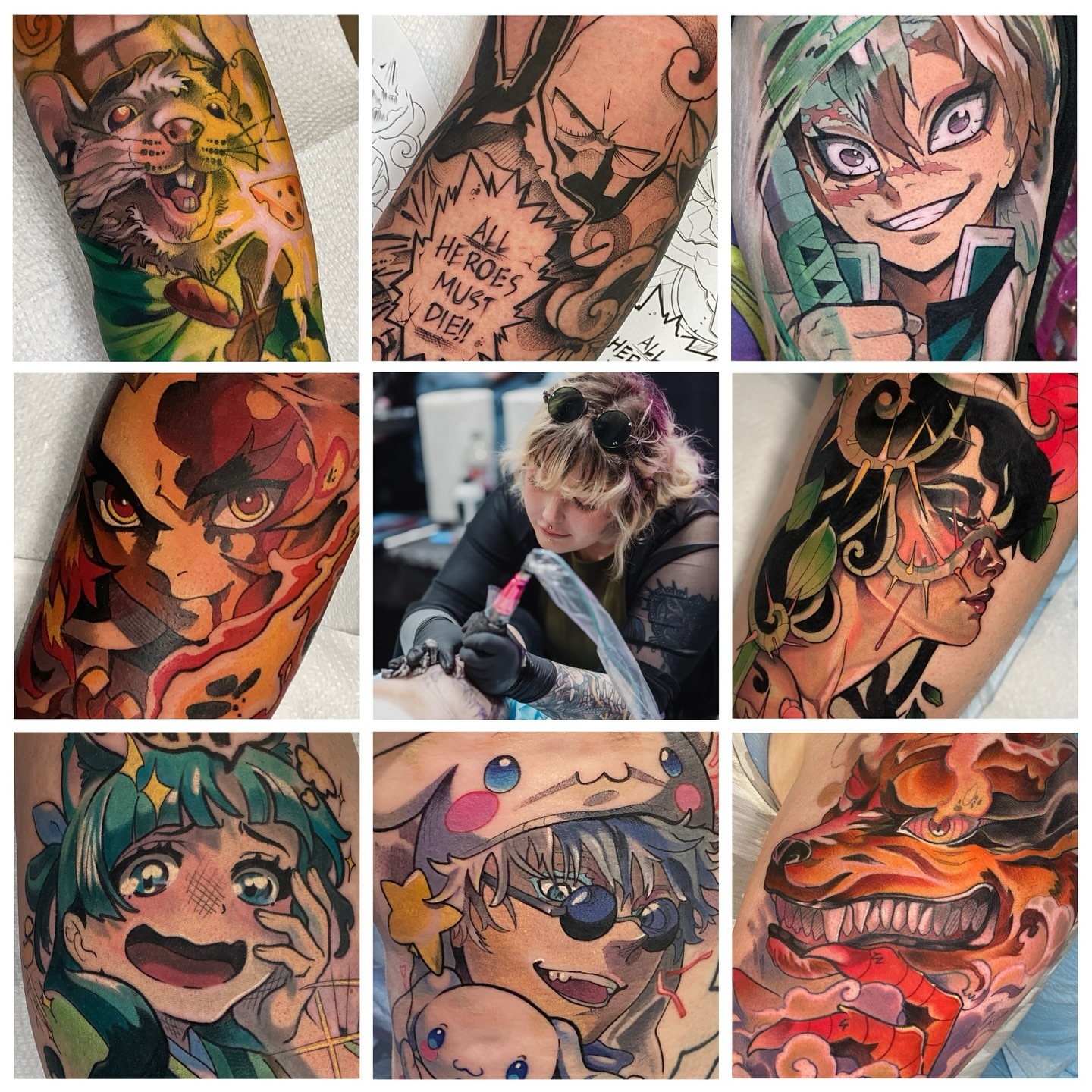 Tattoo by @karaxklenk — anime
