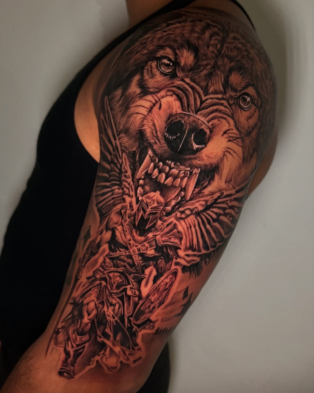 Tattoo by @spin_ink โ realism, black_and_grey