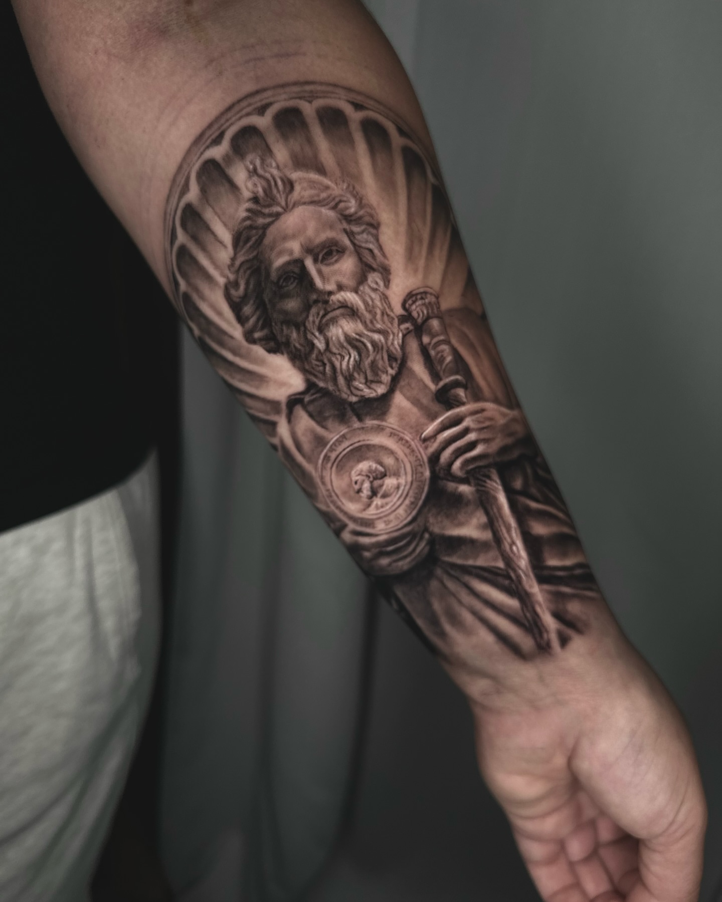 Tattoo by @timmy_vandroff — black_and_grey, realism