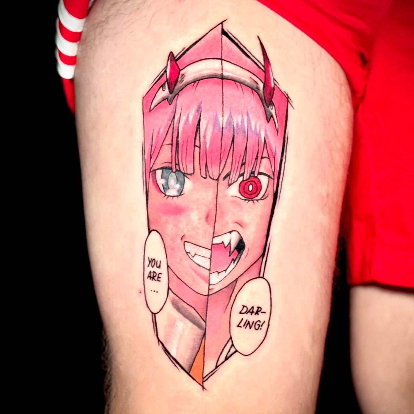 Tattoo by @luckyseventattoos — anime