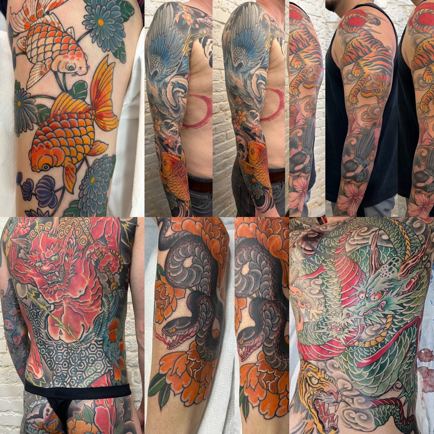 Tattoo by @rollhardy — japanese_irezumi, dotwork