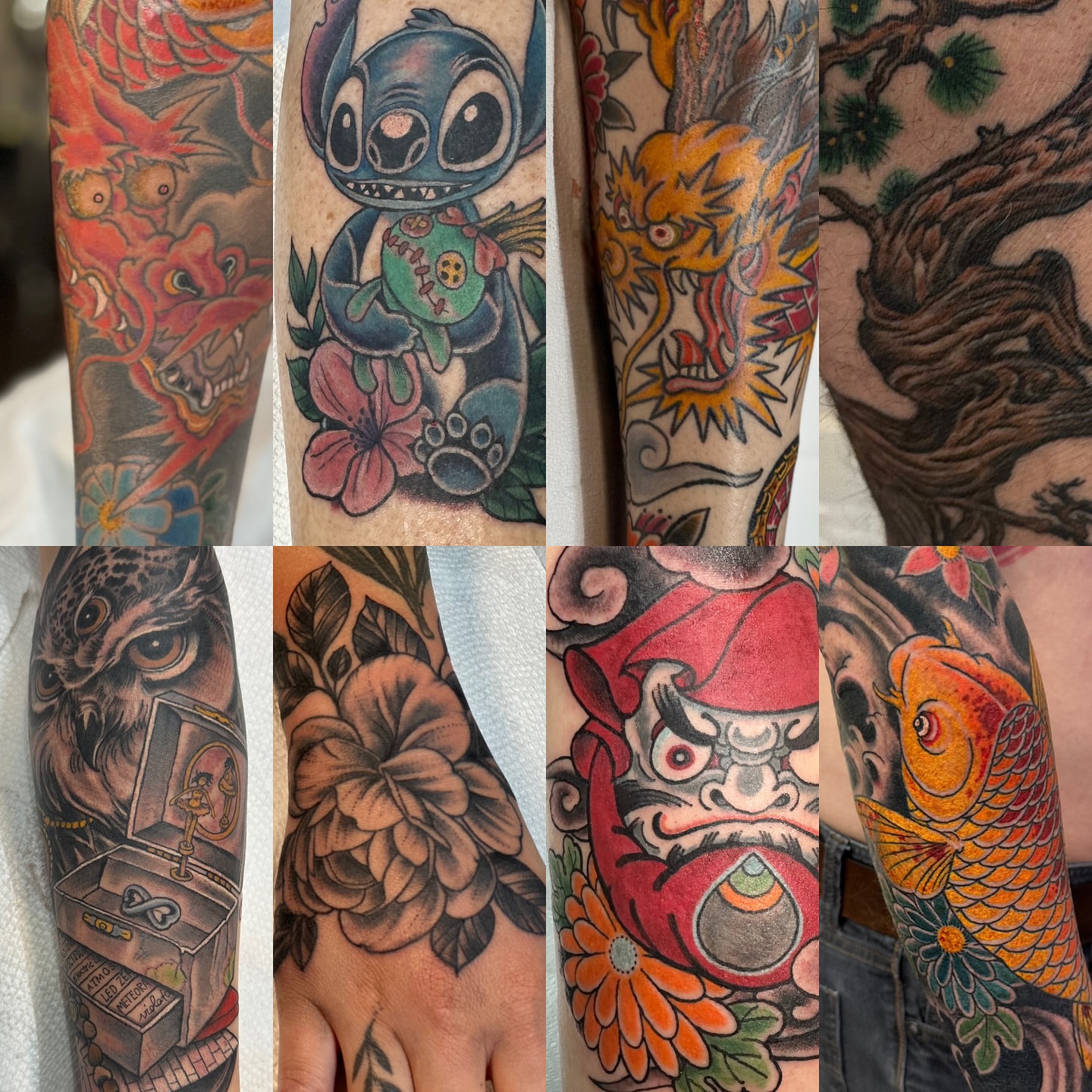 Tattoo by @rollhardy — american_traditional, dotwork