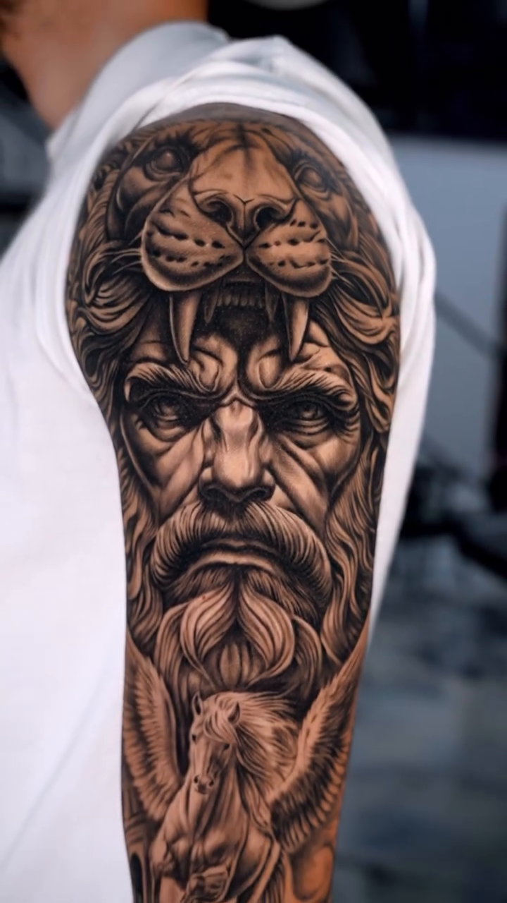Tattoo by @brayan_ink_tattoo — realism, black_and_grey
