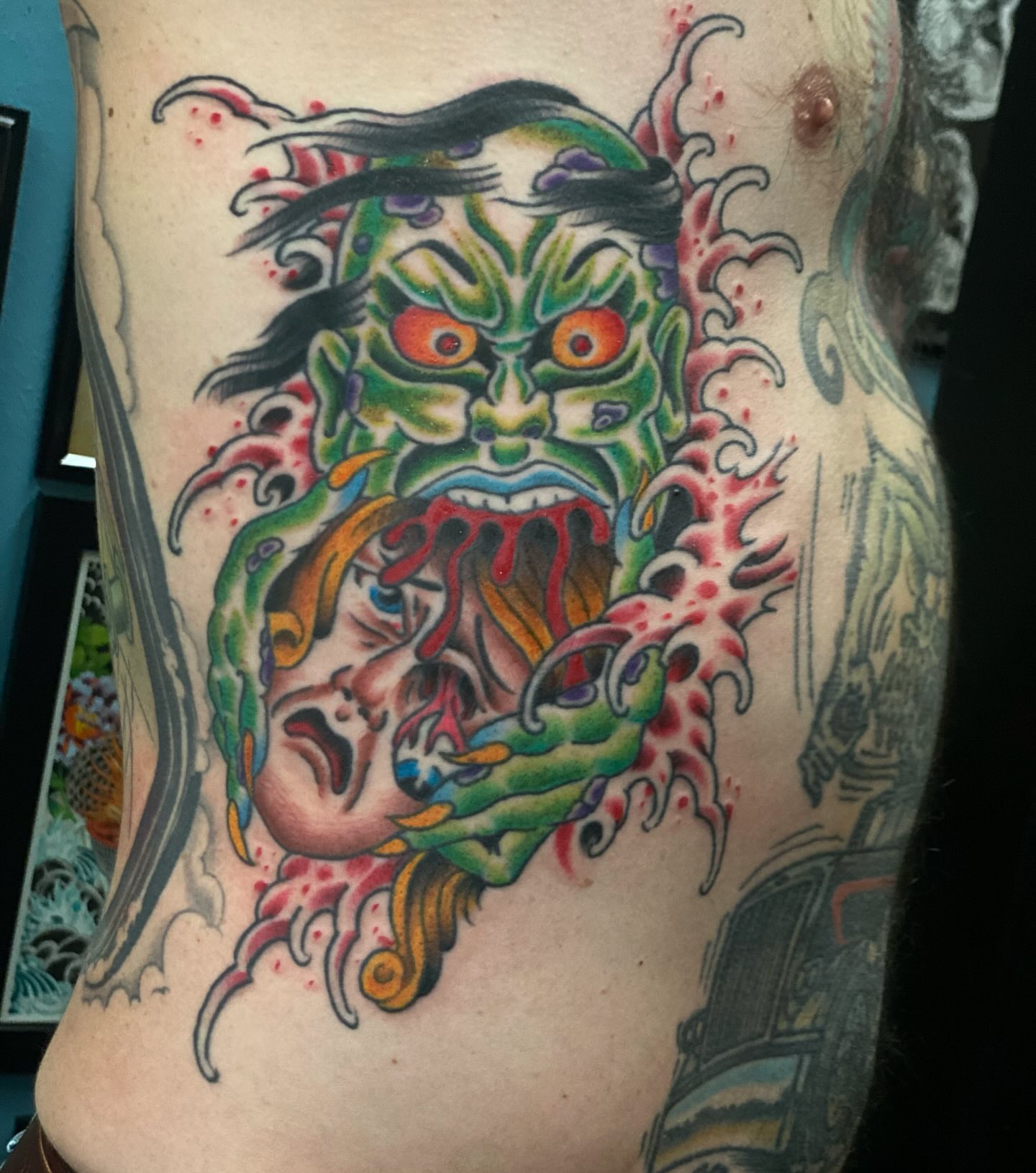 Tattoo by @andrewmammoth — japanese_irezumi