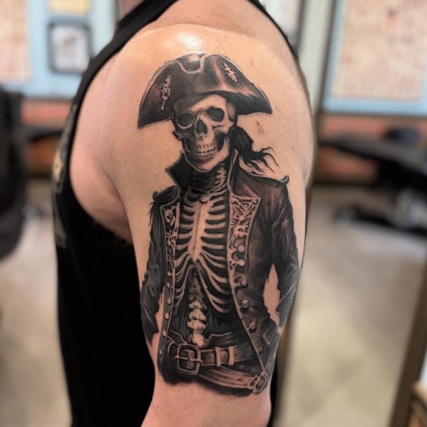 Tattoo by @deadmess — black_and_grey, realism