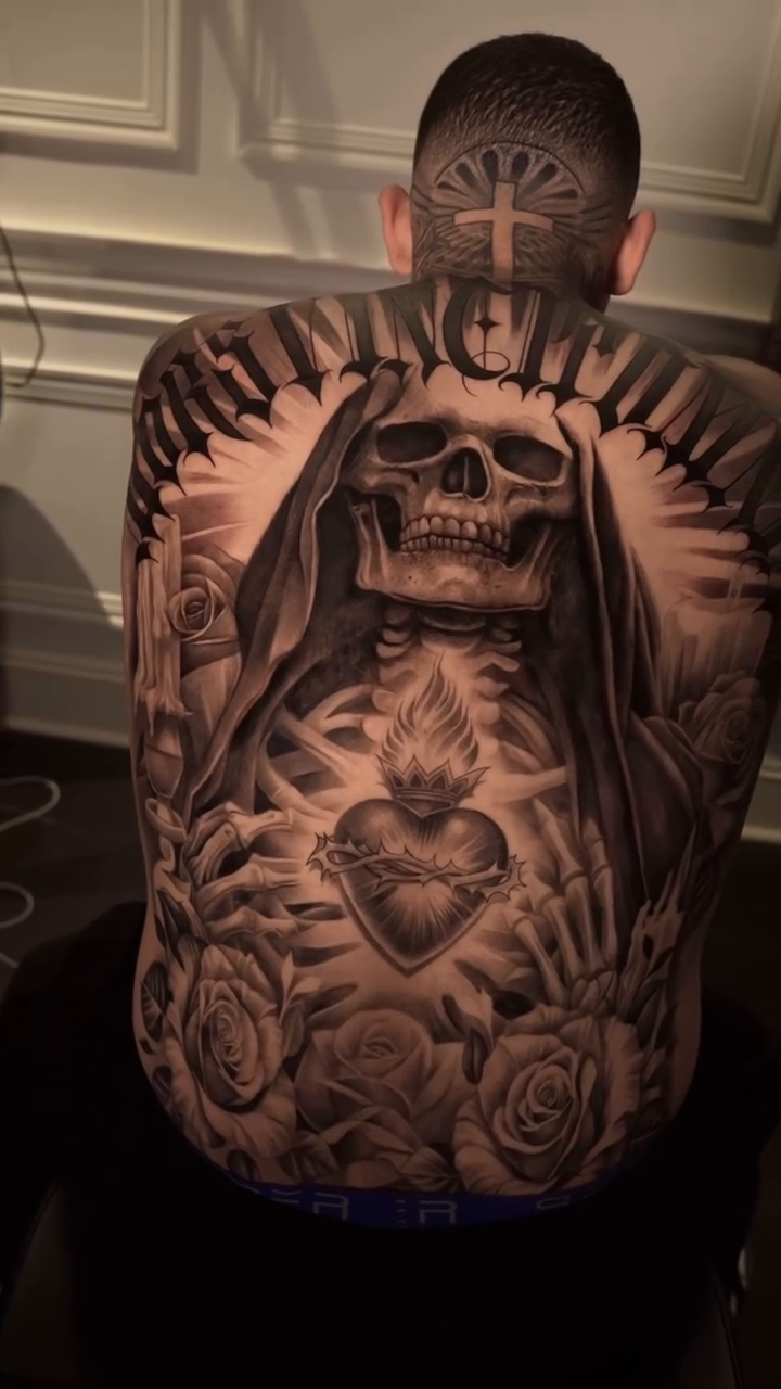 Tattoo by @icyyyris — dark_realism, black_and_grey