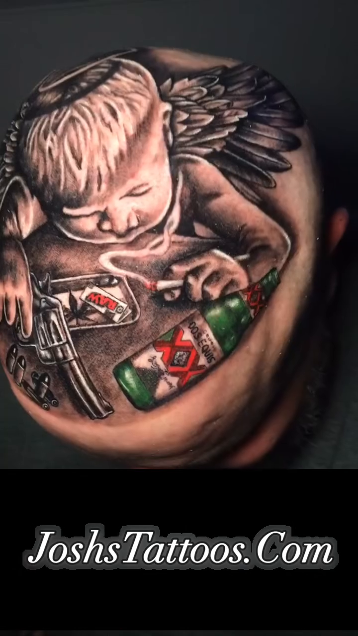 Tattoo by @josh_tattoo — realism, black_and_grey