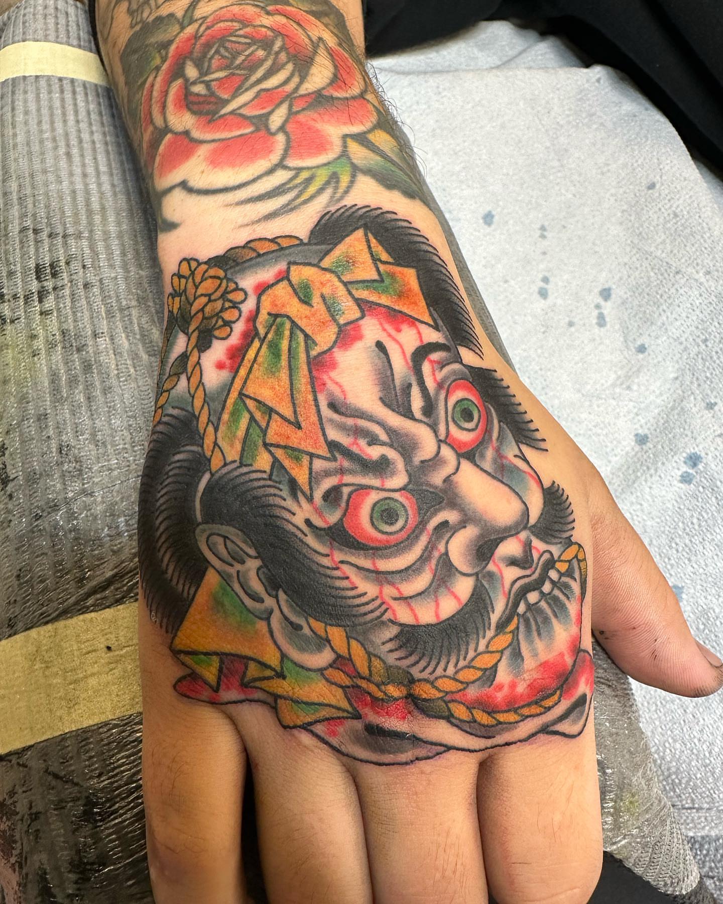 Tattoo by @codyhansontattoos — american_traditional, japanese_irezumi