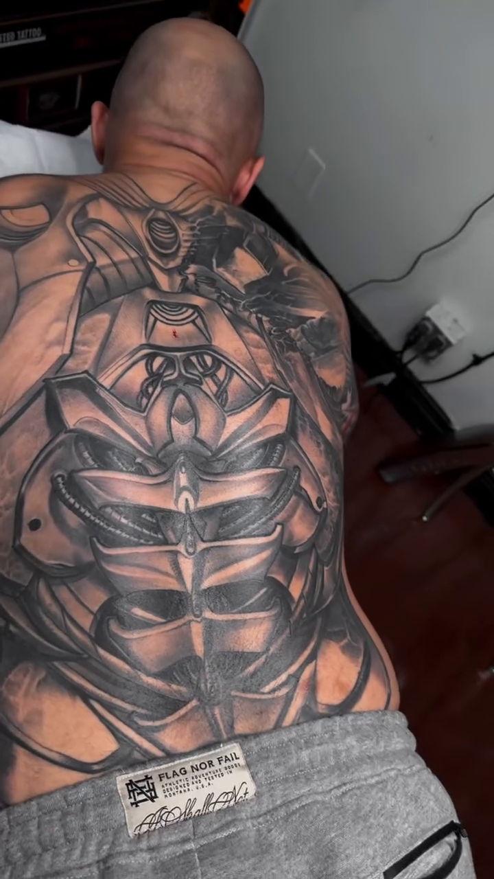 Biomechanical ribcage realism tattoo by TATTOOS by Elvis Ramos - California tattoo