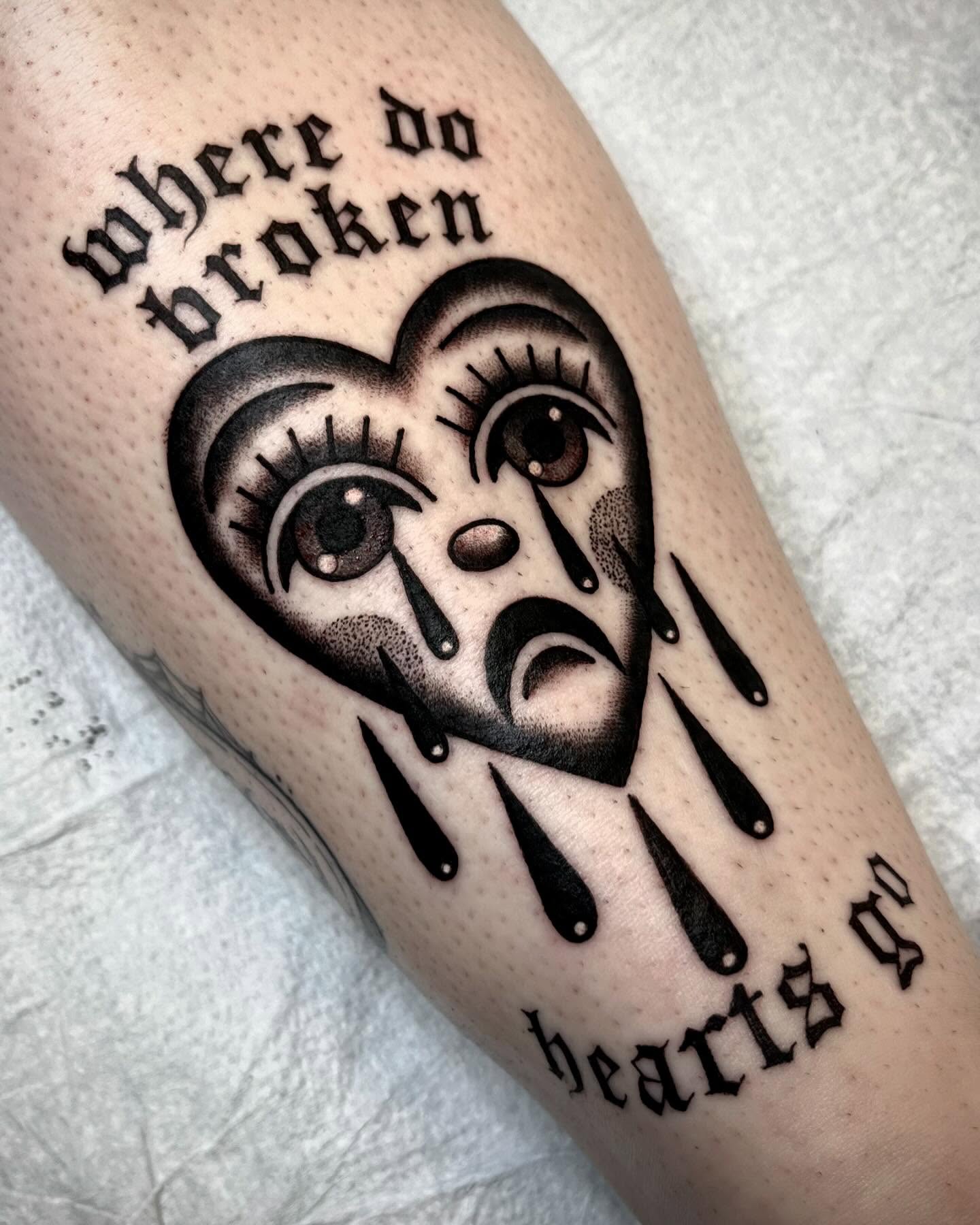 Tattoo by @dustytattoos โ black_and_grey
