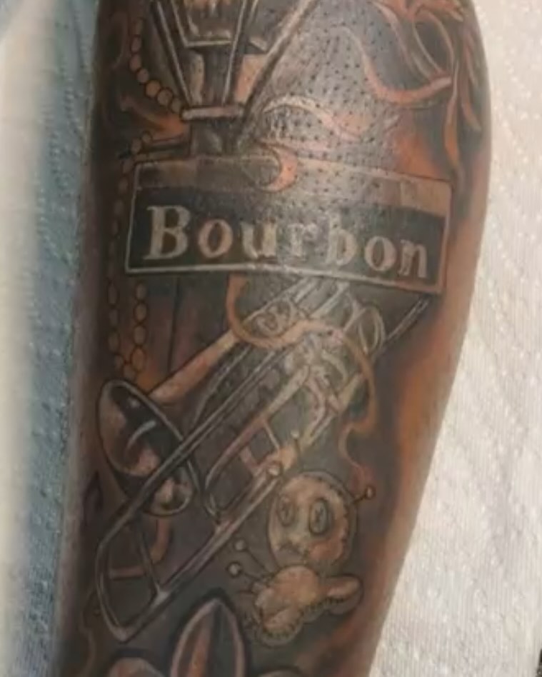 Tattoo by @tj_tattedup โ american_traditional, black_and_grey