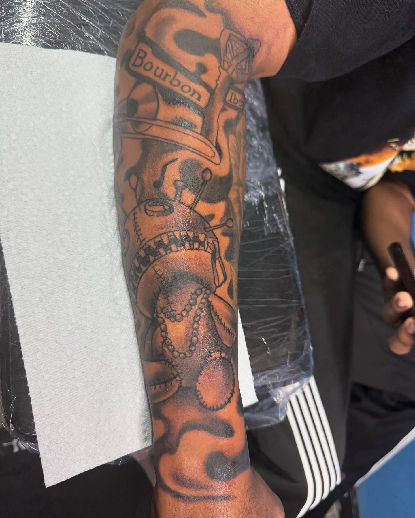 Tattoo by @tj_tattedup โ american_traditional, black_and_grey