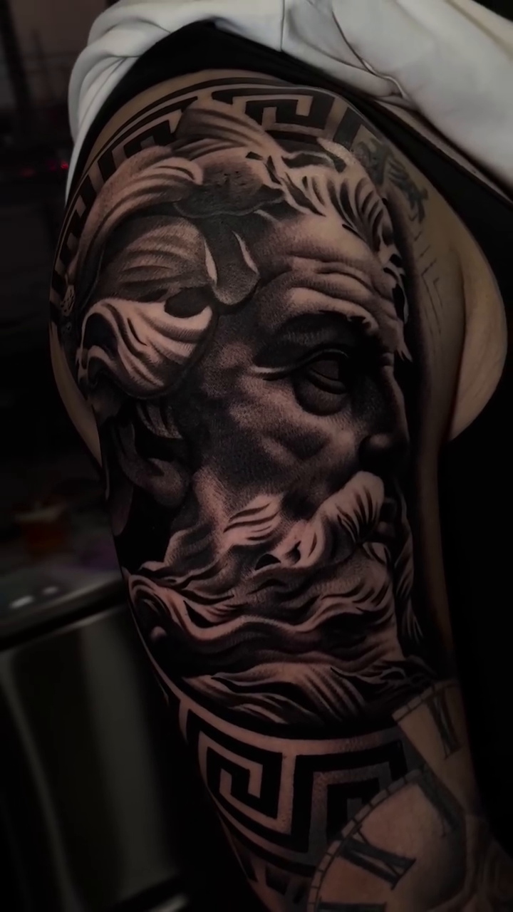 Tattoo by @xaviersalinastats β realism, black_and_grey