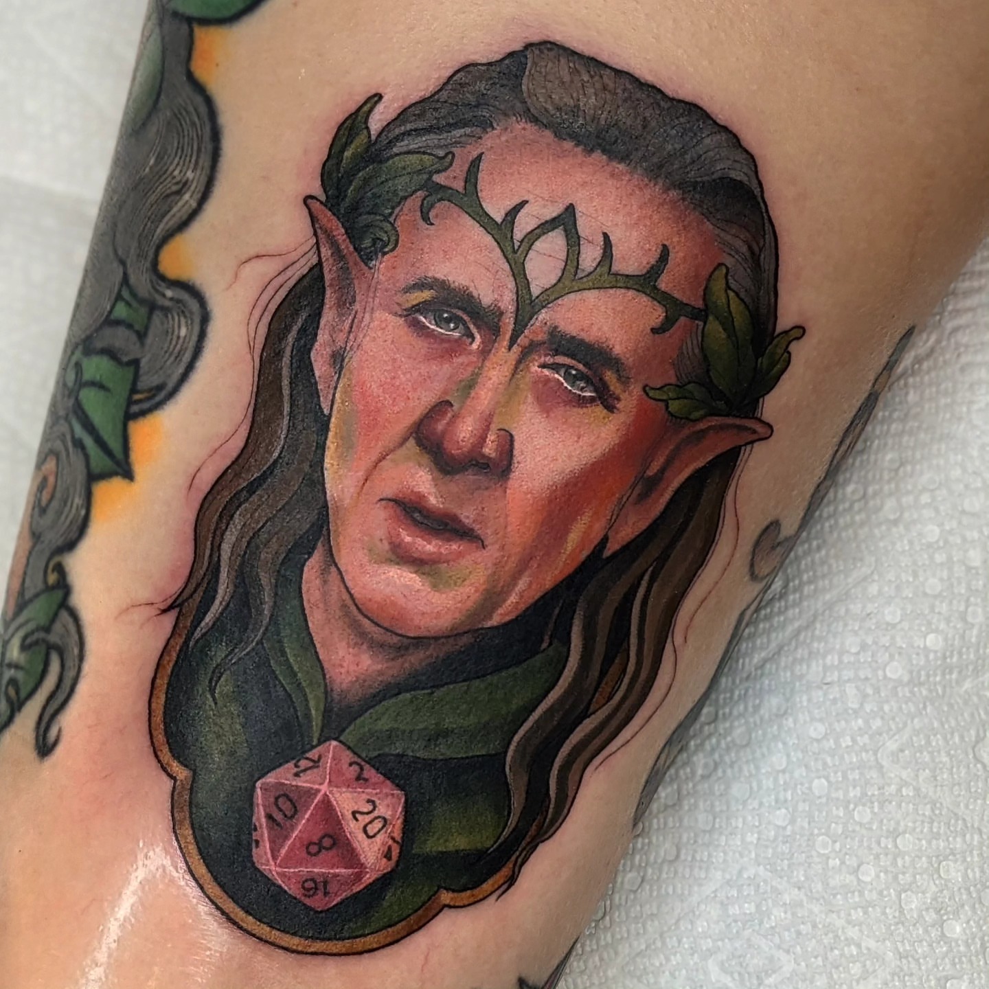 Tattoo by @kaylieseaver — realism, dotwork