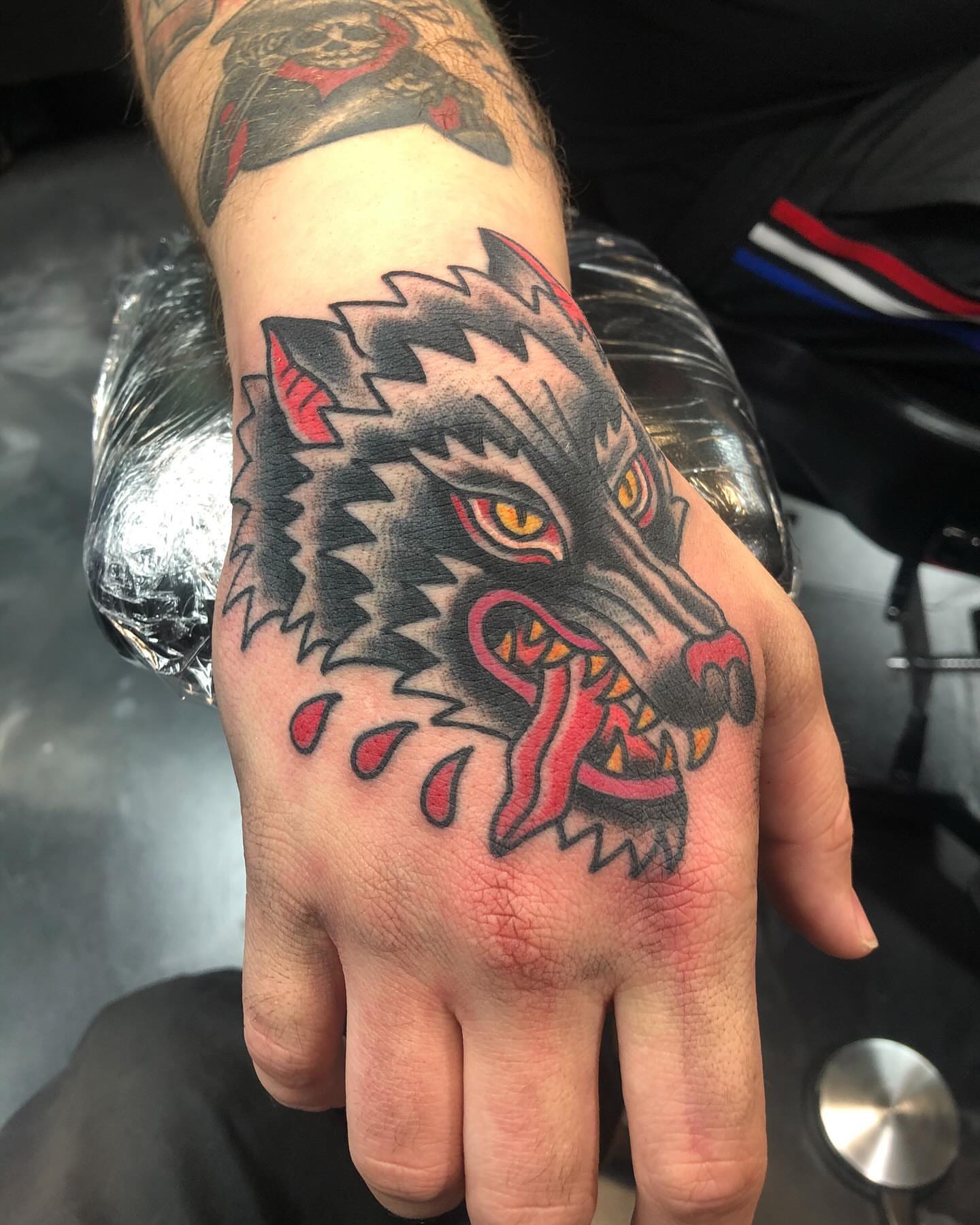 Tattoo by @iamthatgoddamnsonofabitch — american_traditional, dark_realism