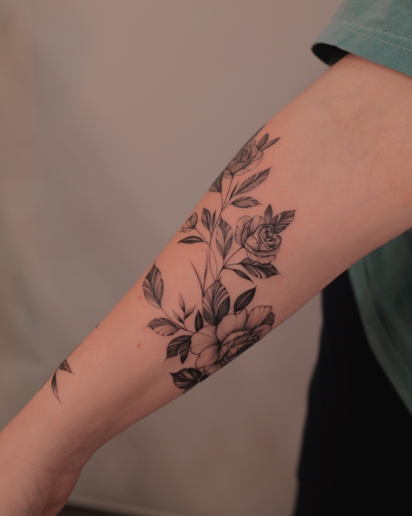 Tattoo by @sky.tattooist17 β black_and_grey