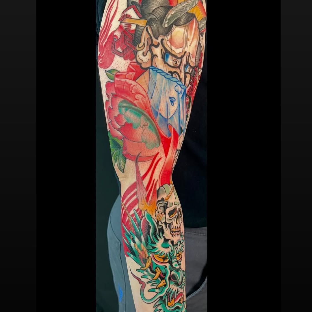 Tattoo by @omnomrapter — japanese_irezumi, neo_traditional