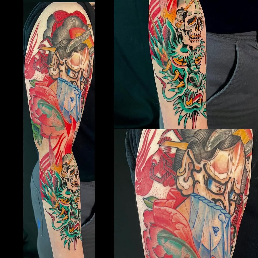 Tattoo by @omnomrapter — japanese_irezumi, neo_traditional