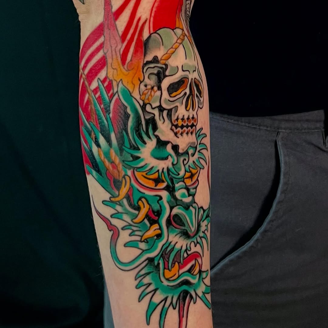 Tattoo by @omnomrapter — japanese_irezumi, neo_traditional