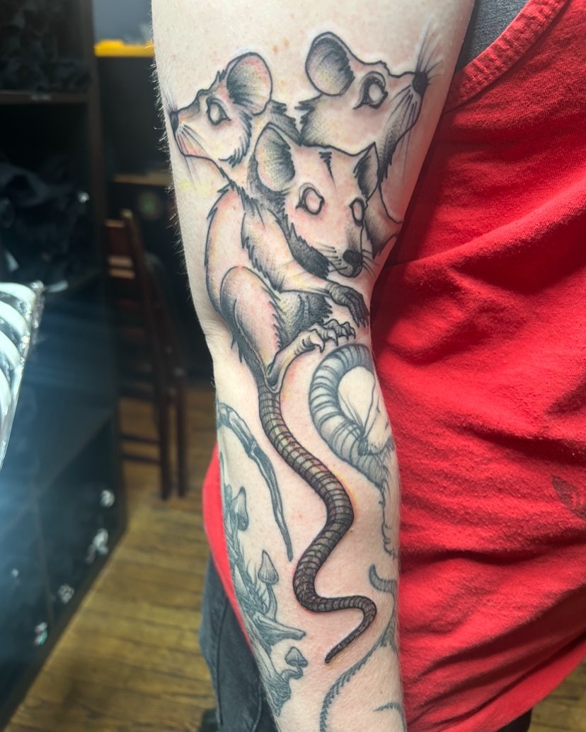 Tattoo by @electric_phantom — american_traditional, black_and_grey