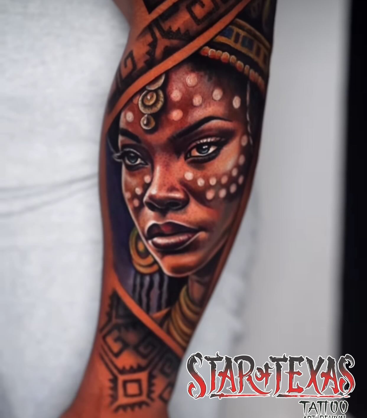 Tattoo by @charleshuurman — realism, dotwork