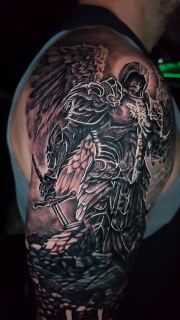 Tattoo by @47inked — dark_realism, black_and_grey