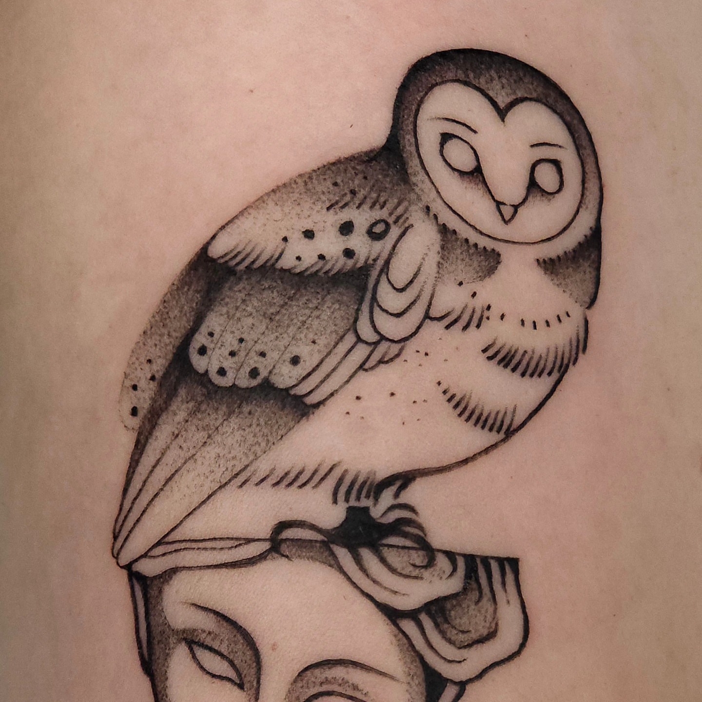 Tattoo by @hey.julieanne — dotwork