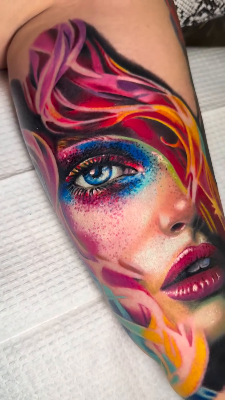 Tattoo work at Evergreen Tattoo Invitational 2026