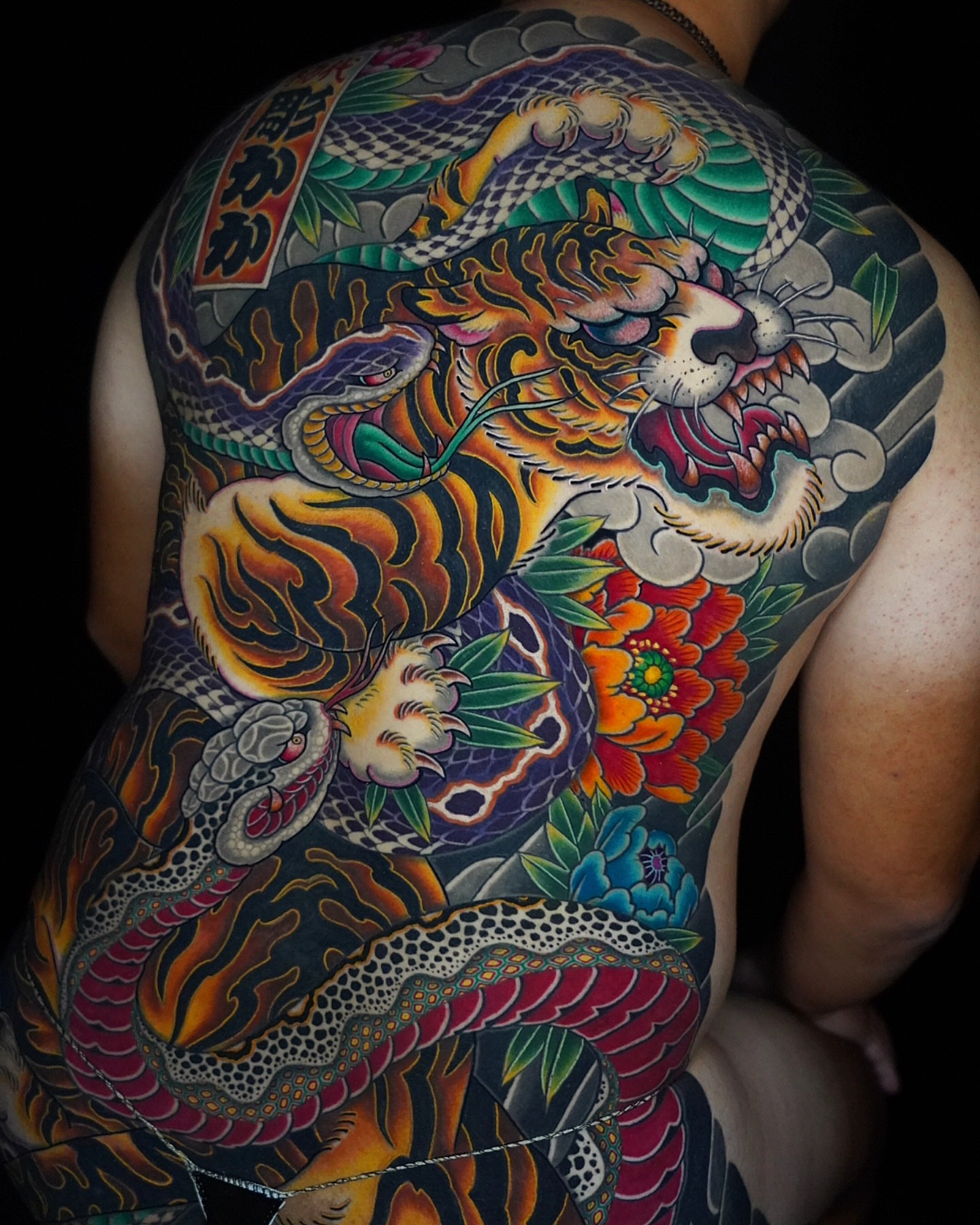 Tattoo by @horikaka — japanese_irezumi, dotwork