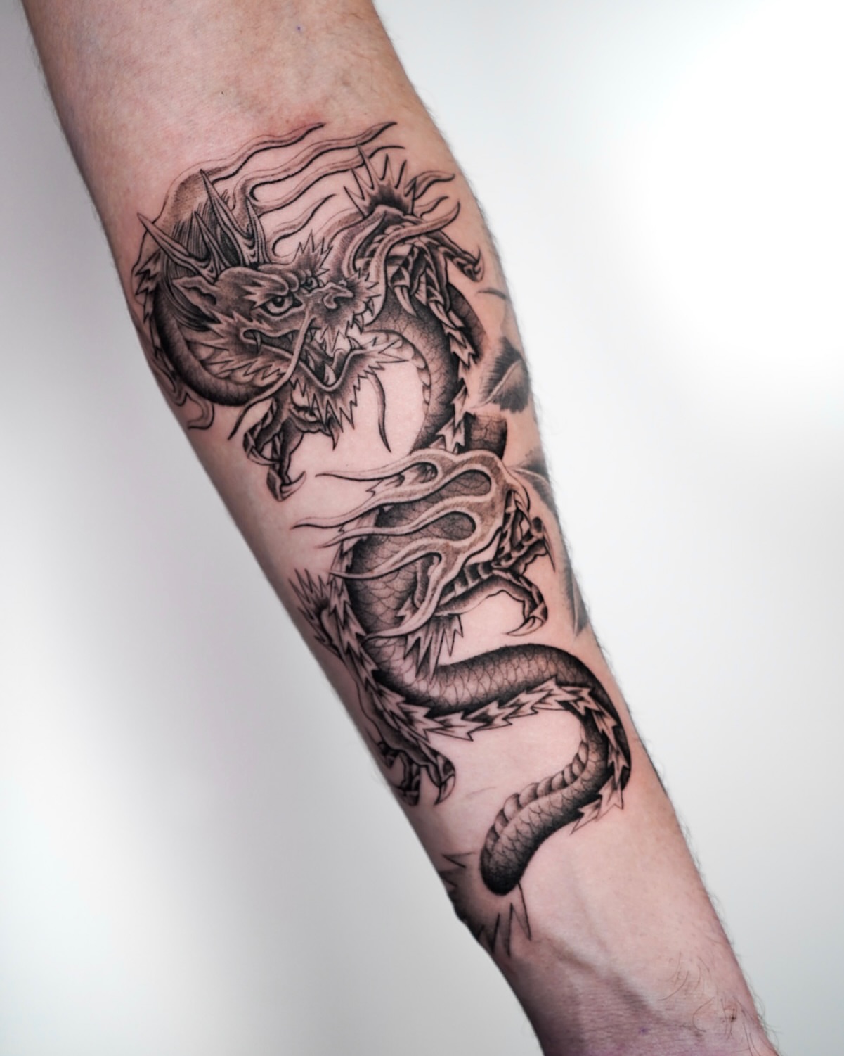 Tattoo by @chriscalibur_ — black_and_grey, realism