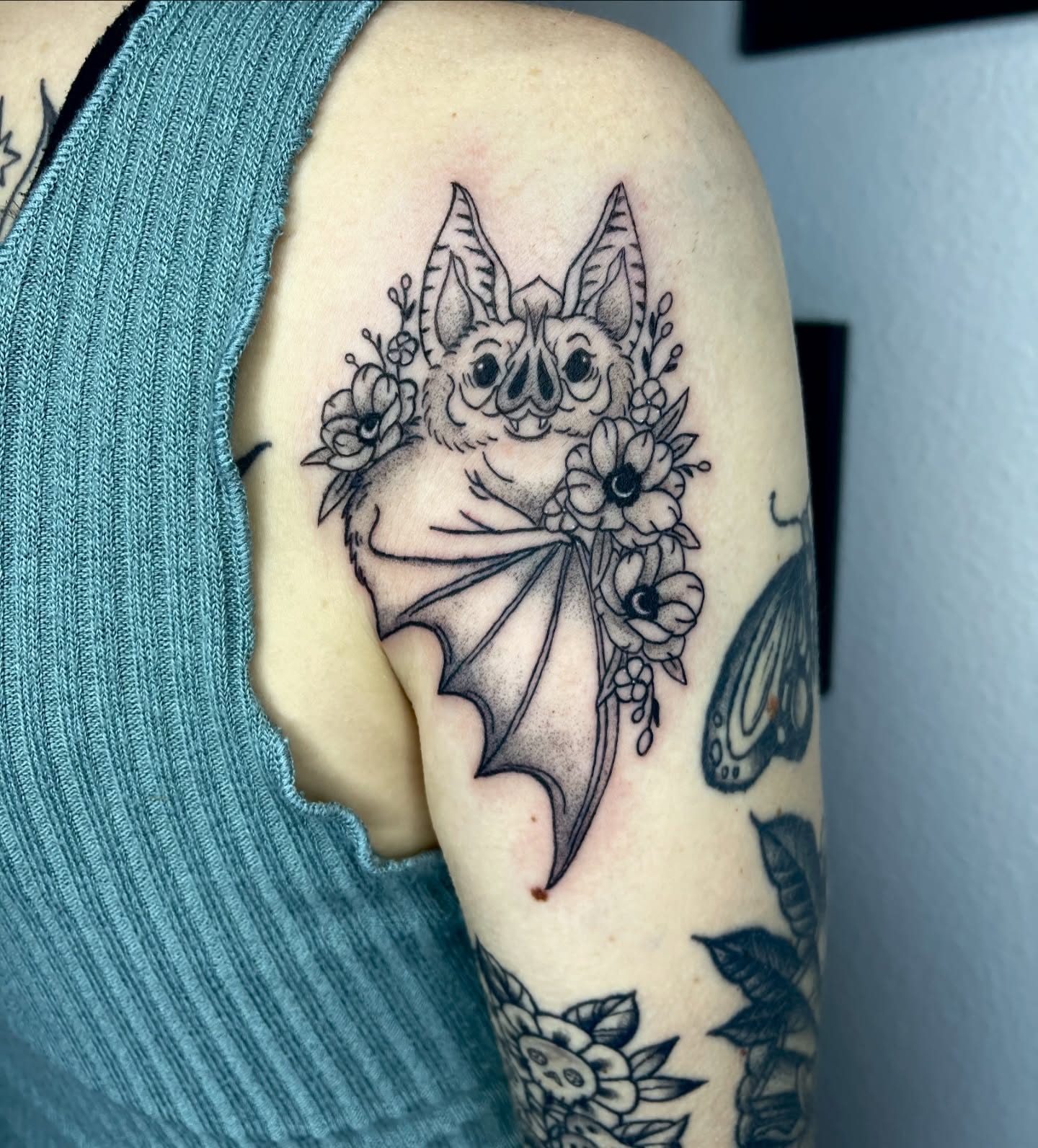 Tattoo by @milkas_tatt2 β black_and_grey