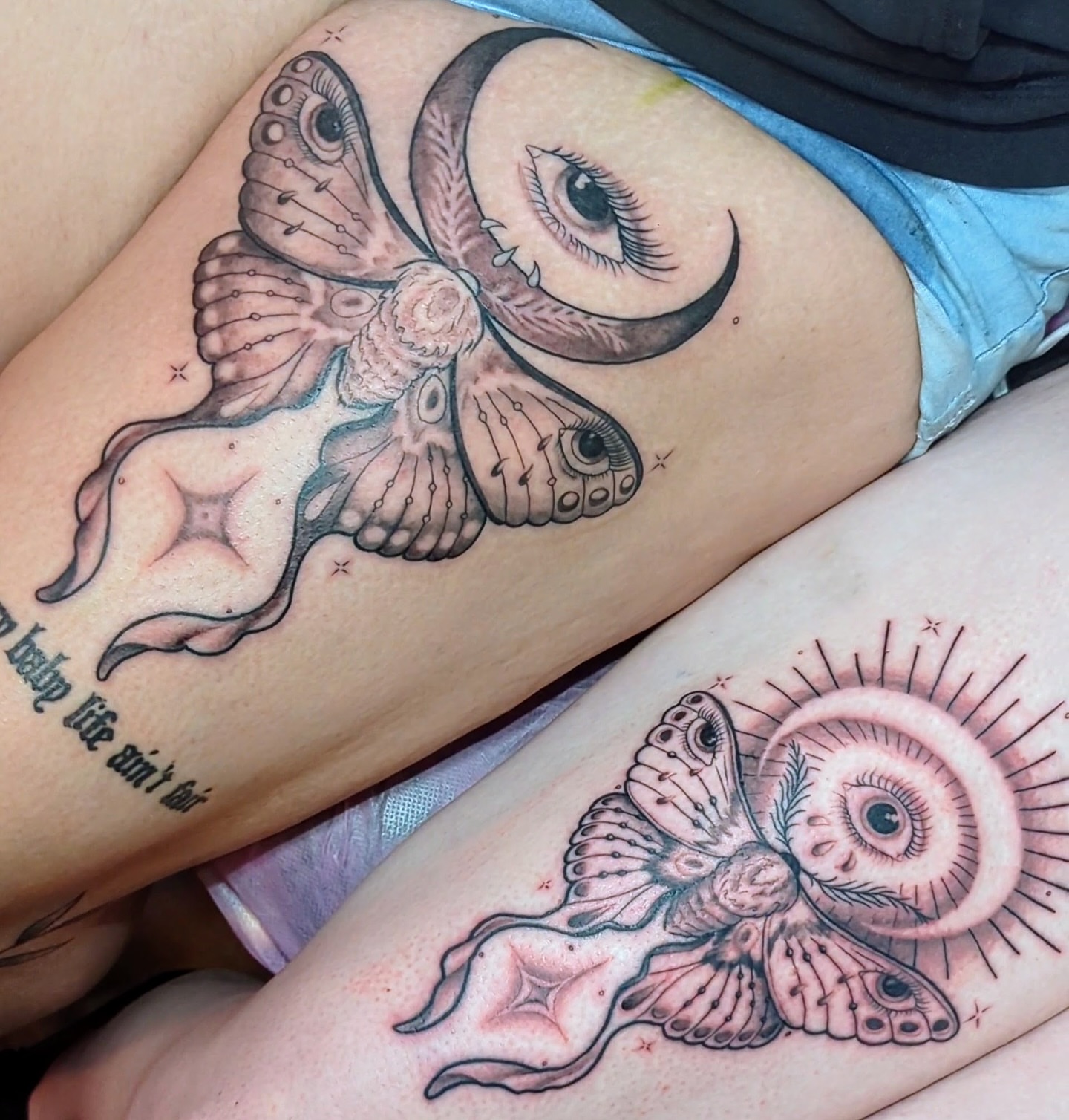 Tattoo by @jousmile_tattoos — dotwork, realism