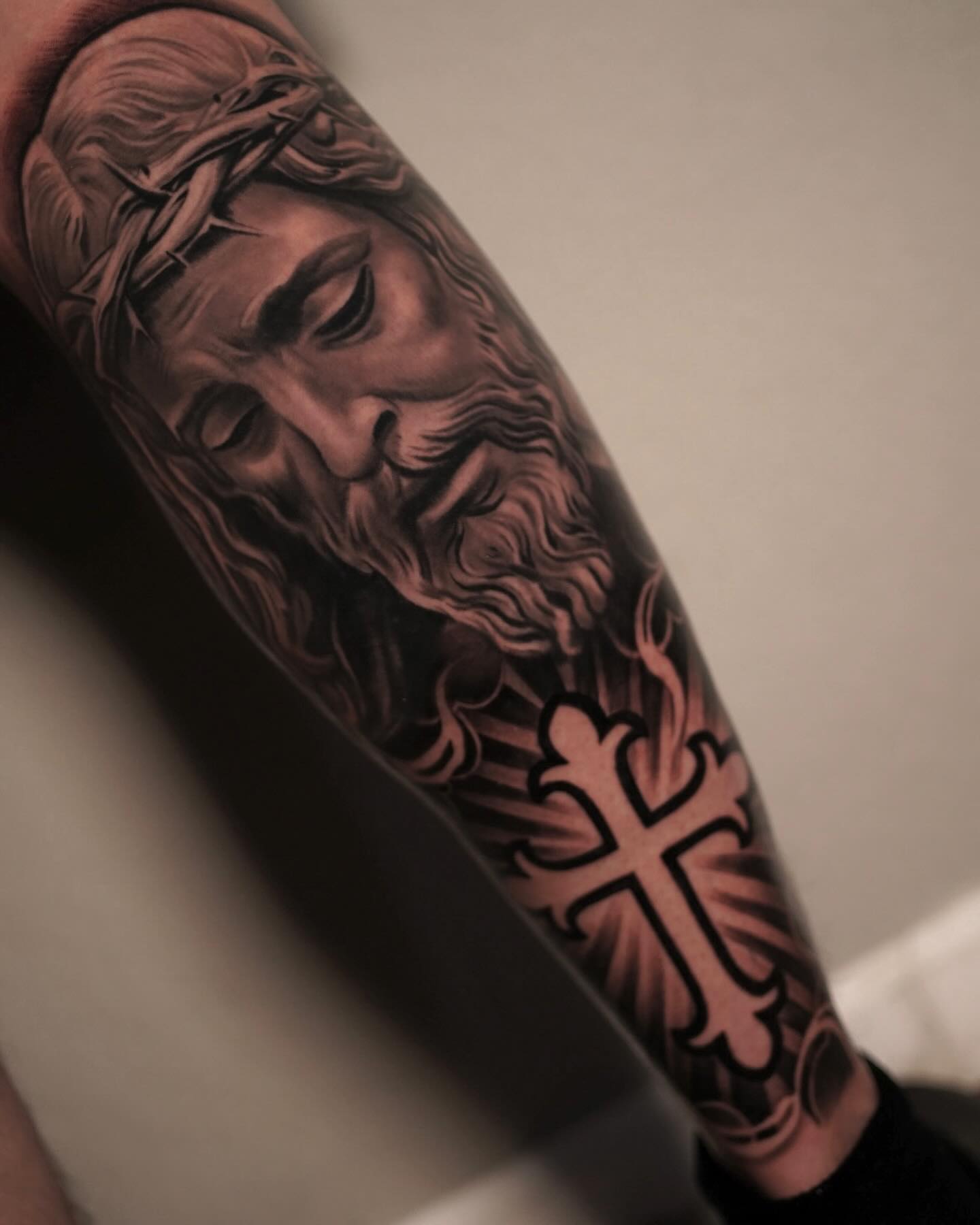 Tattoo by @reyolivarestattoos — realism, black_and_grey