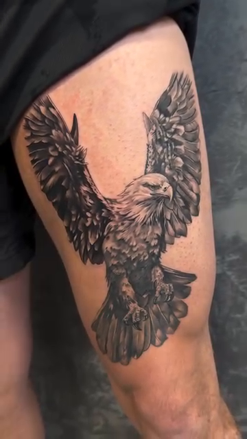 Eagle realism tattoo by Tattoos By Kique