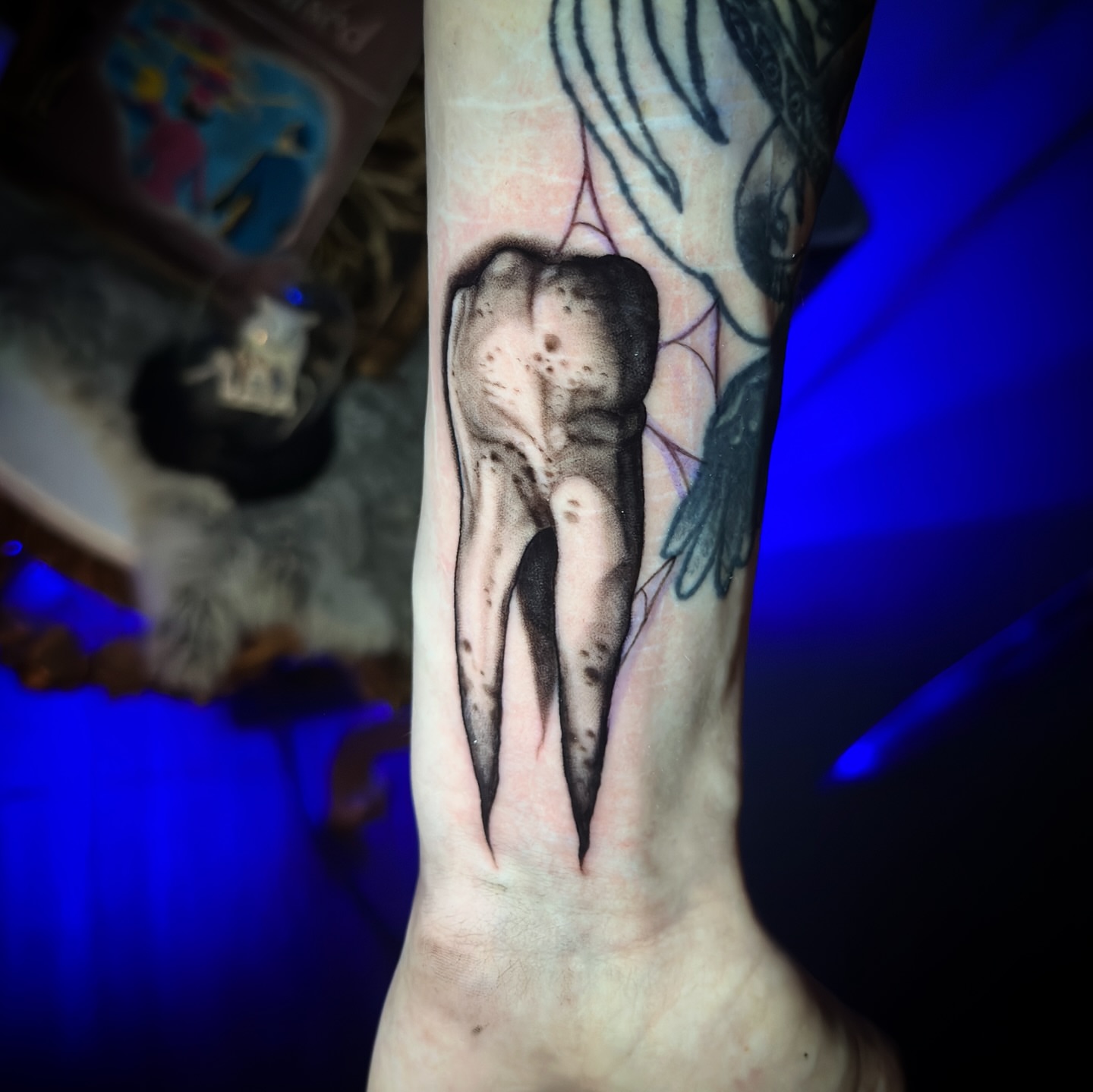 Elephant tusk realism tattoo on the hand by 𝕸𝖊𝖌𝖆𝖓 𝕮𝖍𝖊𝖛𝖆𝖙𝖊𝖜𝖆🦇 Brooklyn Tattoo Artist