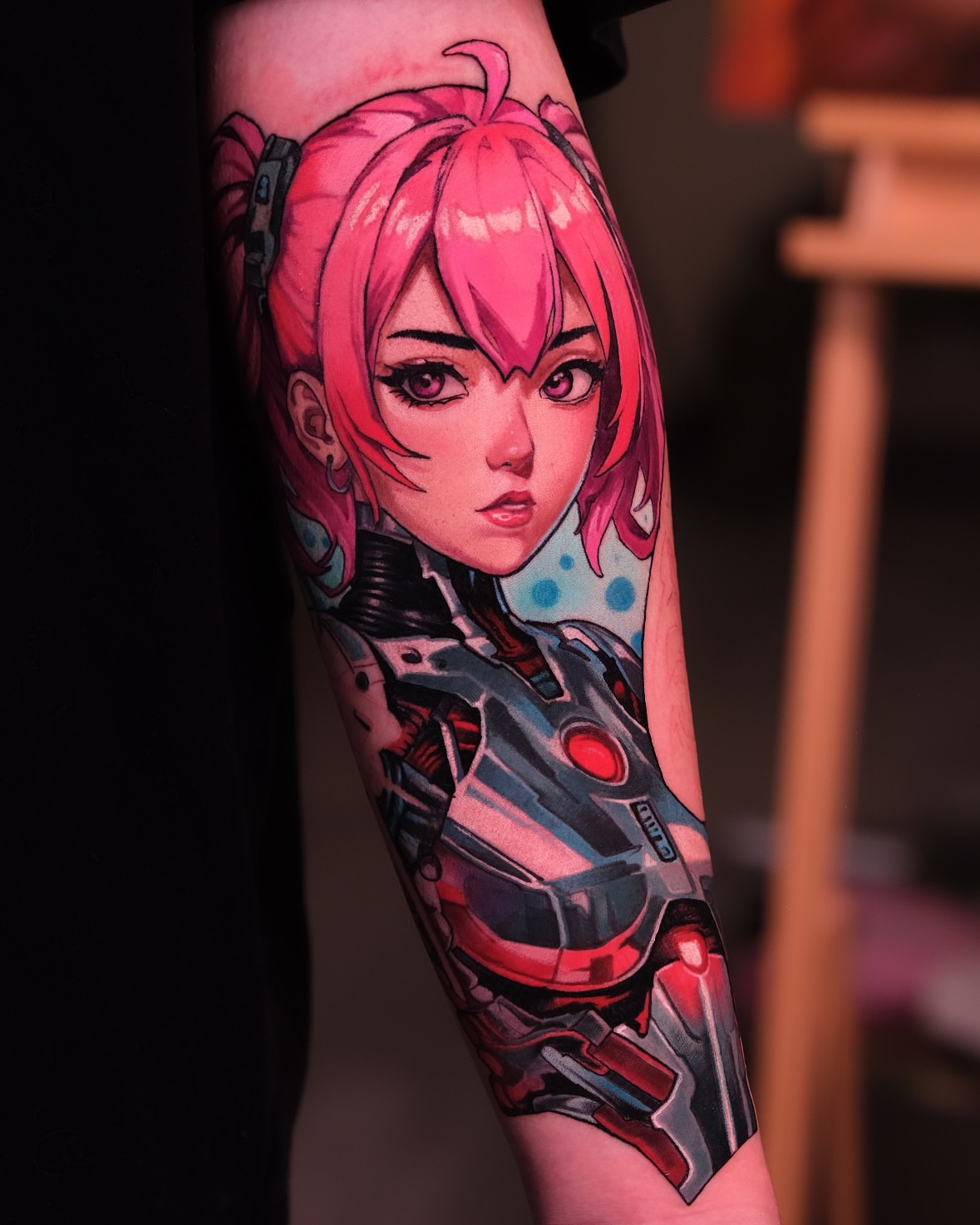 Tattoo by @harleytattooartist — anime, realism