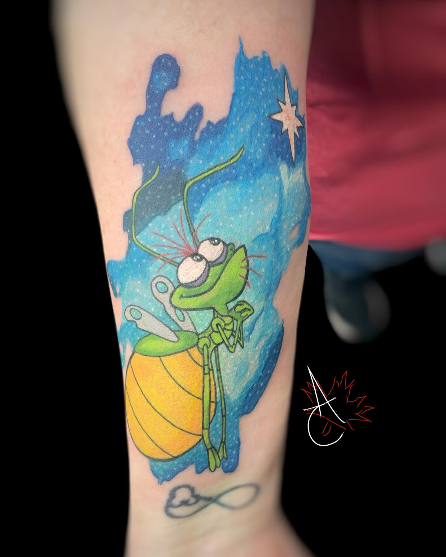 Tattoo by @artofcanada — new_school, watercolor