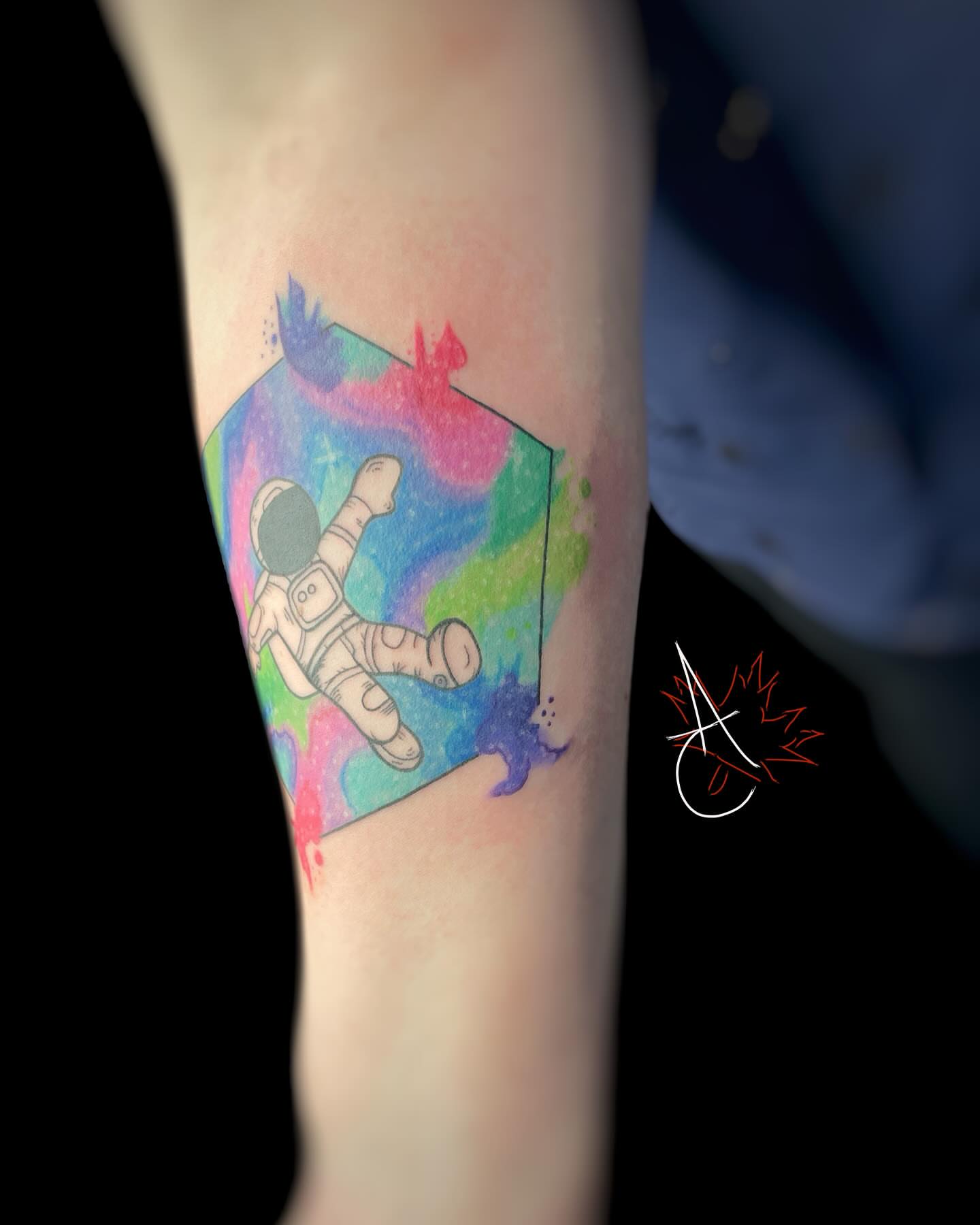 Tattoo by @artofcanada — watercolor