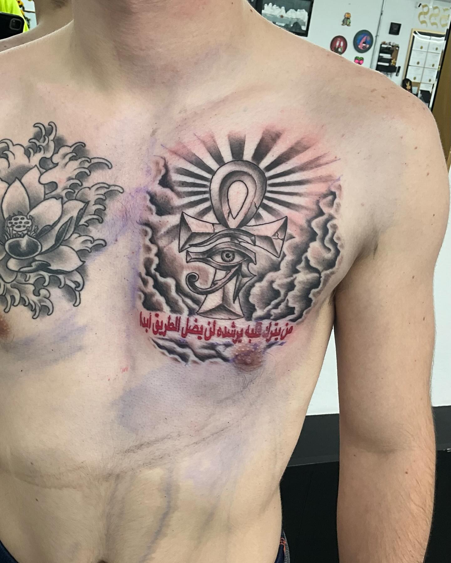 Tattoo by @crawfordtats — geometric, black_and_grey