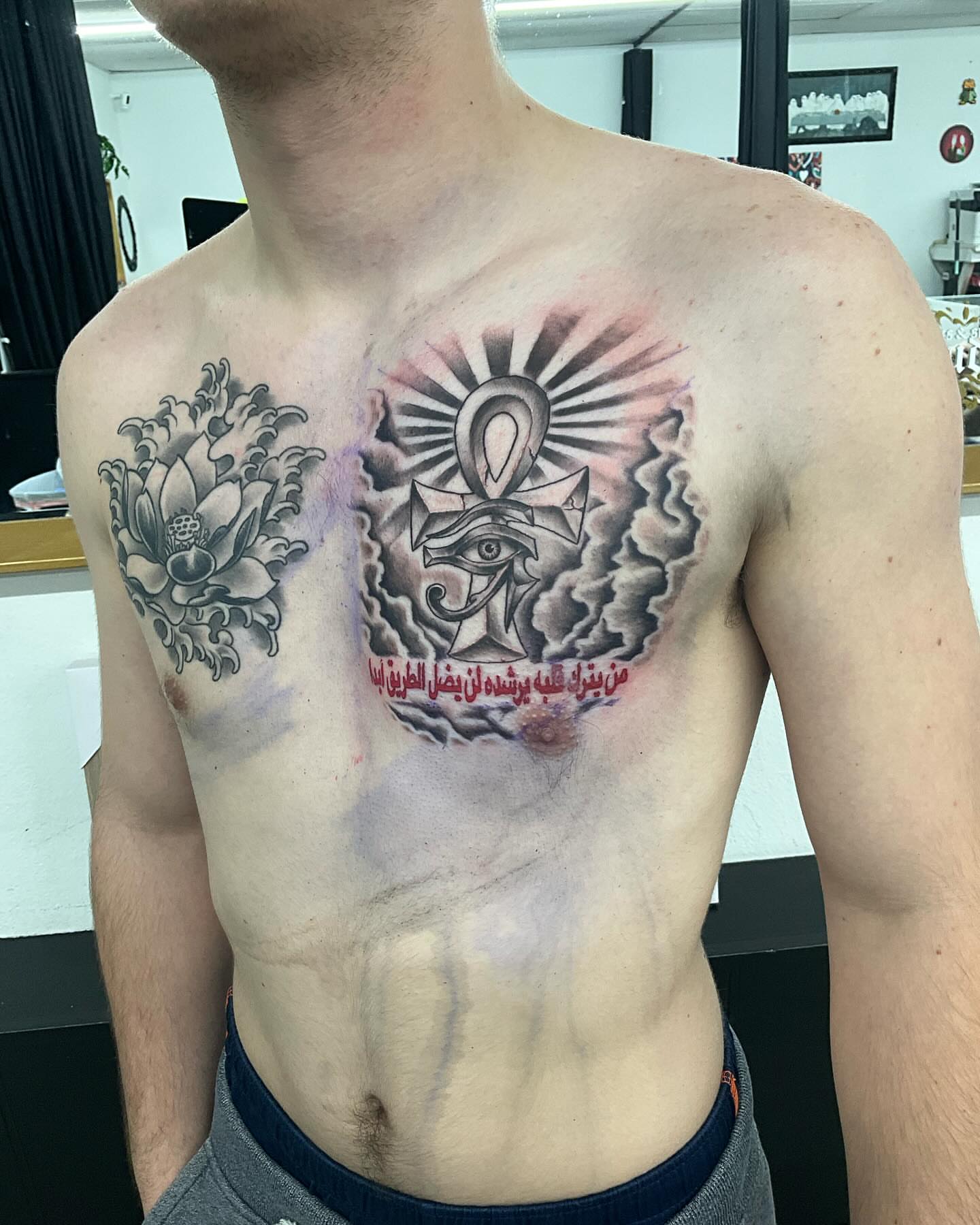 Tattoo by @crawfordtats — black_and_grey