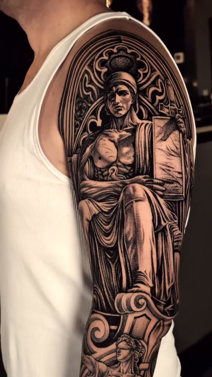 Tattoo by @jackitsforever — realism, black_and_grey